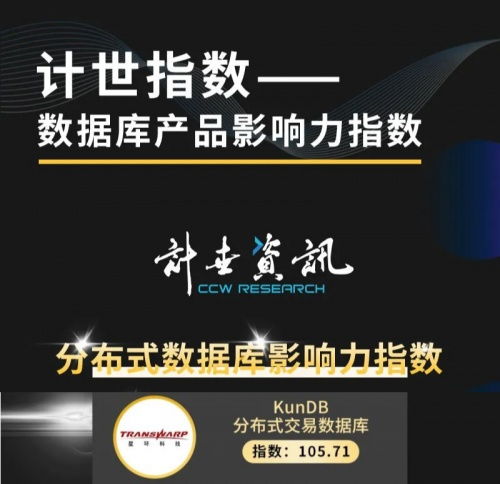 自主研发铸就实力 星环科技KunDB荣登数据库产品影响力指数榜首，助推生物科技研发创新